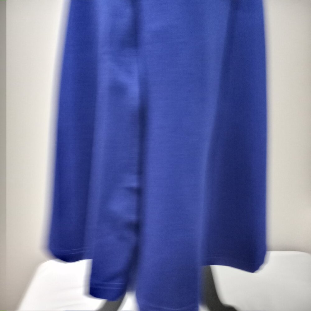 STYLEWE BLUE FIT & FLARE DRESS WITH 3/4 SLEEVE & NECKTIE WOMEN SIZE L - Picture 12 of 15
